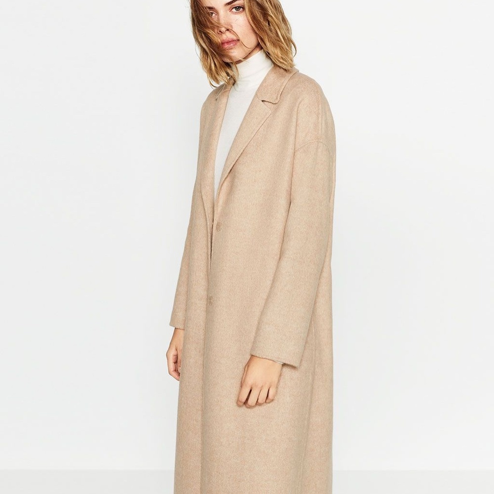 SOLD eBay Zara Handmade MEDIUM Wool Camel Beige